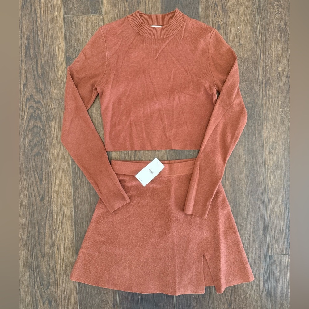 Lilyful Mini Skirt Set - Long Sleeve